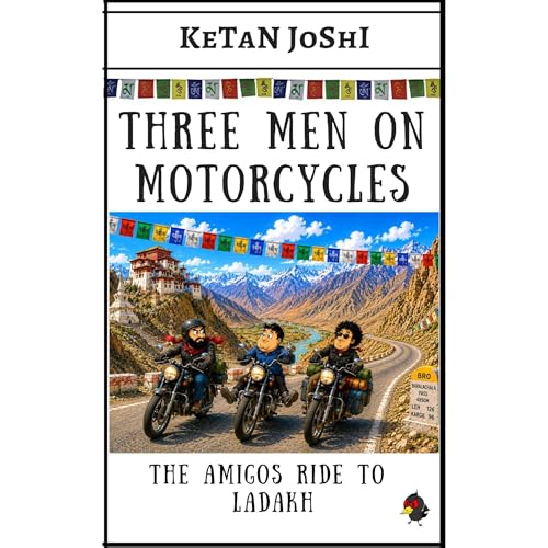 Three men on motorcycles Audiolibro Por Ketan Joshi arte de portada