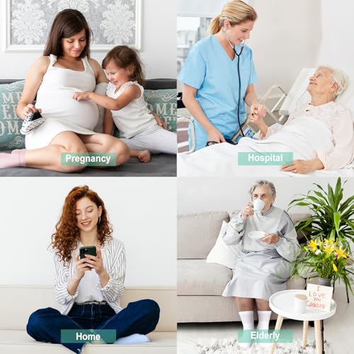 Image of CaiDieNu Non Slip Socks for Women: Non Skid Grip Socks for Elderly Hospital | Non Binding Grippy Crew Slipper Socks for Pregnant & Daily Wear, Wide Grippers Prevent Falls, Great Gifts for Seniors 5 Pairs