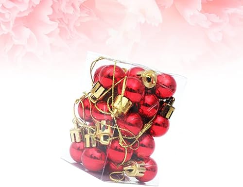 Miniatura 2 de Abaodam 24 mini esferas de Navidad para colgar, adornos de plástico inastillables, colgantes de árbol de Navidad, esferas brillantes para decoración