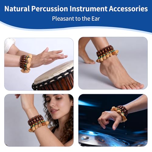 1 PCS Dora Seed Sound Bracelets and Anklets, Kenari Shaker,African Instruments,Sound Healing Instruments, Ideal for African Drum Accompaniment, Natural Percussion Instrument Accessories - Thumbnail 6