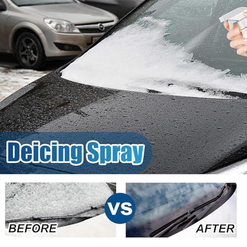 3PCS De-Icer for Car Windshield Defroster, Window Snow Spray, Deicing Spray, Melting Spray, Deicer for Car Windshield, Winter Car Essentials, Fast Ice & Snow Melting Spray. - Thumbnail 4