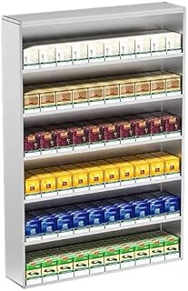 Store Display Rack Wall Mounted Storage Rack Supermarket Convenience Store Automatic Cigarette Rack Space Saving Assembled Display Cabinet,Wall-Mounted Aluminium Cigarette Display Holder - A