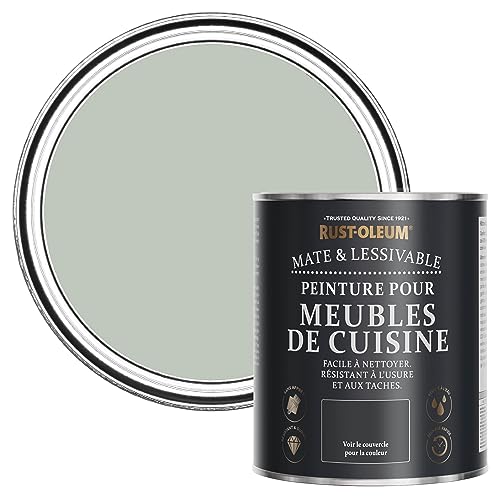 Rust-Oleum Peinture Verte pour Meubles de Cuisine, Finition Mate - Vert craie 750ml