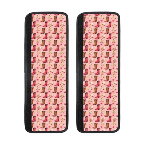 TZTTZT Set di 2 coperture per maniglie del frigorifero con stampa leopardata rosa a forma di stivali da cowboy, regolabili, antiscivolo, per lavastoviglie, forno, cucina, decorazione