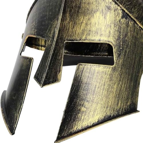 Chapéu Soldado Gladiador Elmo Medieval Capacete Romano (Dourado)