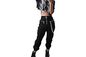 Womens' Gothic Punk Zipper Trousers: The Epitome of Grunge and Street Style