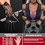 ZEROFIRE Workout Gloves for Women Men - Weight Lifting Gloves with Full Palm Protection & Extra Grip for Women Gym, Weightlifting, Weight Lift, Rowing, Exercise, Sport, Cycling - Image 4