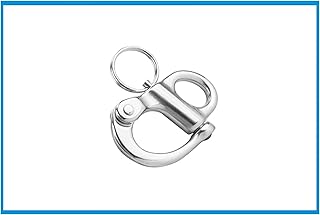 ZEFS--ESD Boat Kit Stainless Steel 316 Rigging Sailing Fixed Bail Snap Shackle Fixed Eye Snap Hook Sailboat Sailing Boat Yacht Outdoor Living for Outdoor