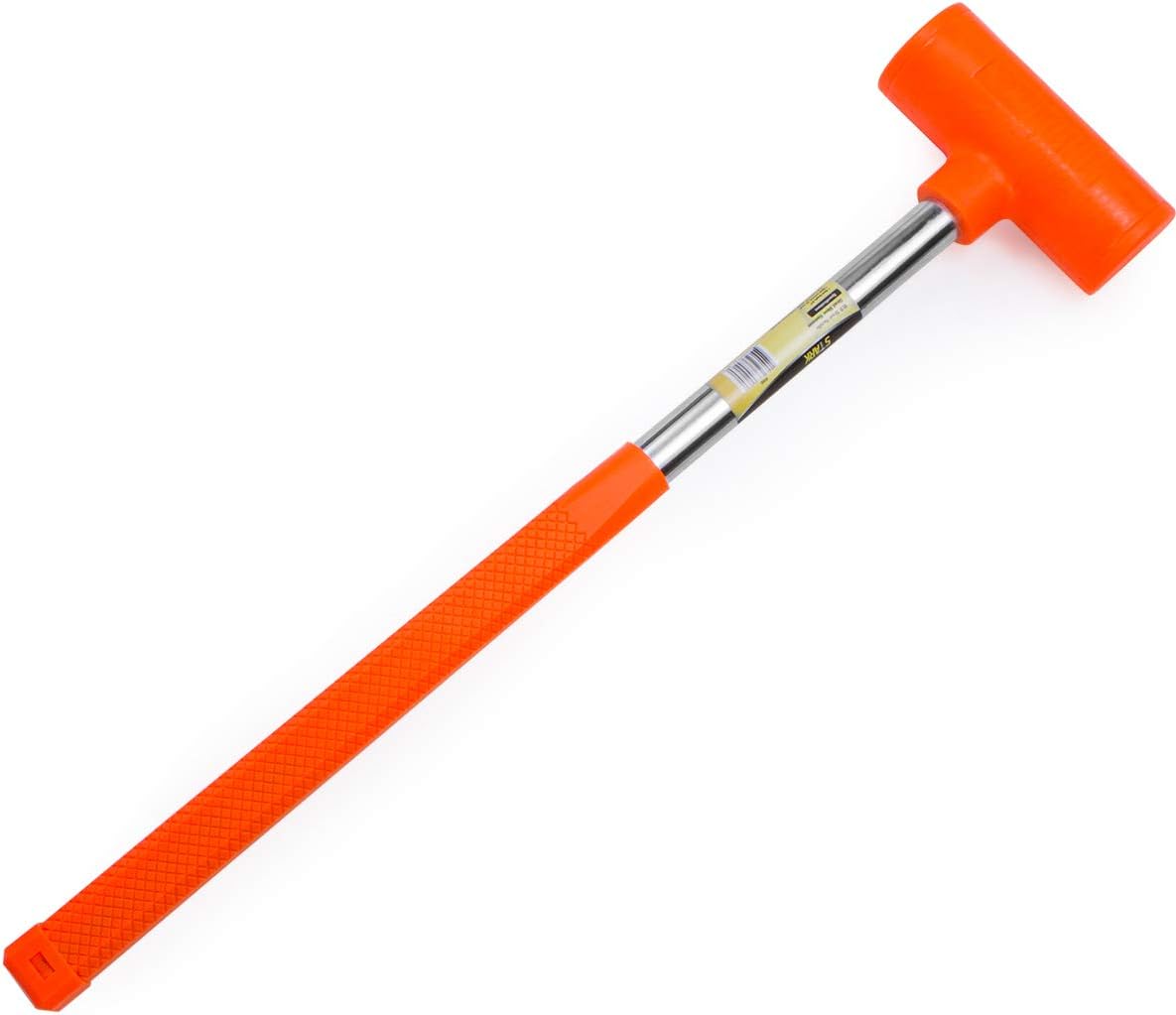 Stark USA Dead Blow Hammer 9 lb Pound with Non-Marring Rubber Coating 9lbs Head, Orange