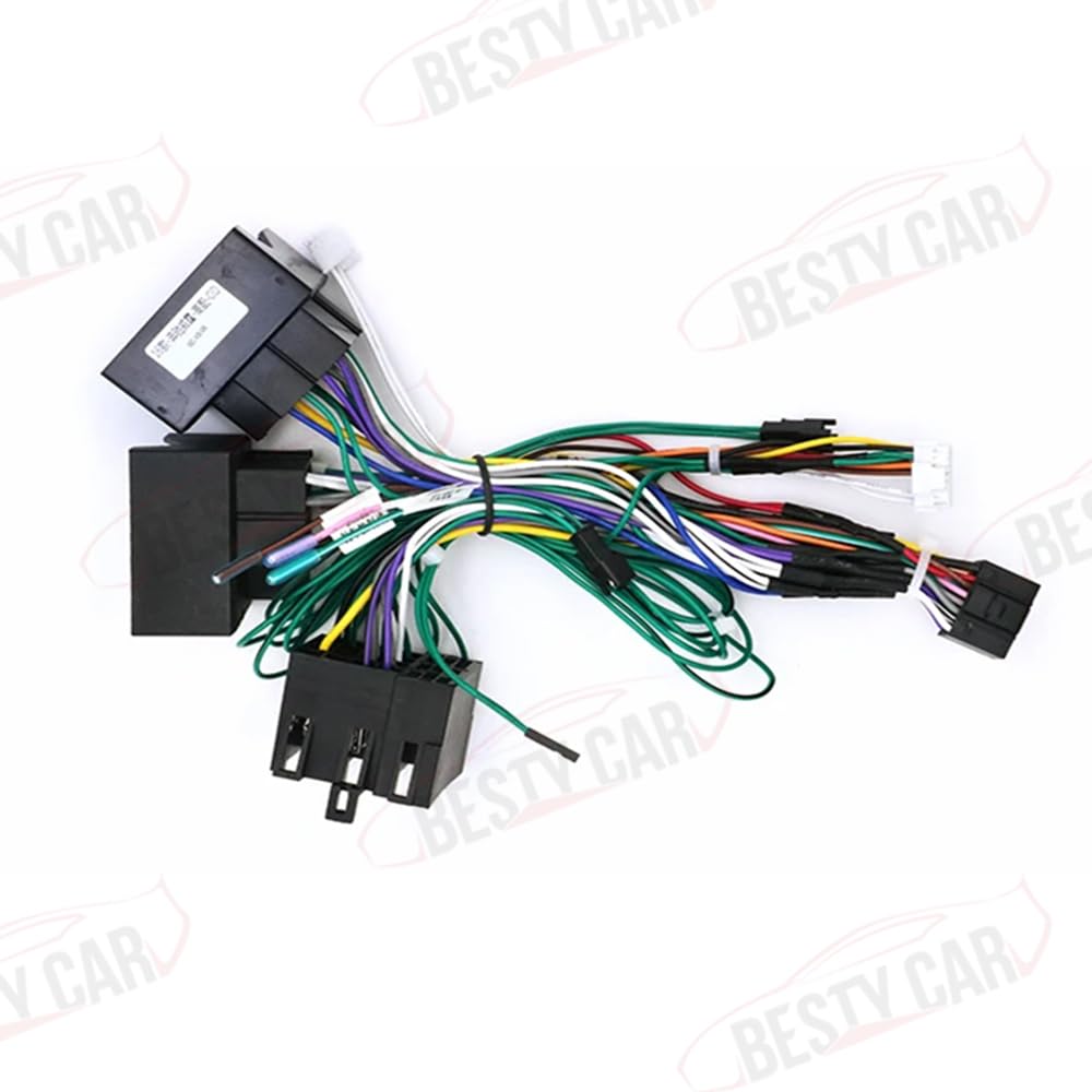 16pin Car Stereo Radio Power Retrofit Wiring Harness Cable Adapter fits for Benz B200/ W211/ C-Class/E-Class/ML/ S300/ Vito/Viano/ R350 / W203