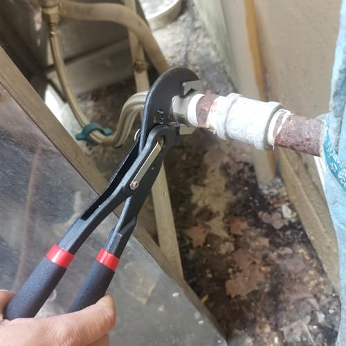 Alicates de lengüeta y ranura con mandíbula en V ajustable de 3 piezas 8
