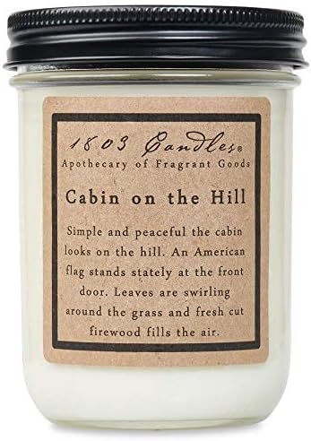 1803 Candles - 14 oz. Jar Soy Candles - (Cabin on The Hill)