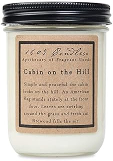 1803 Candles - 14 oz. Jar Soy Candles - (Cabin on The Hill)