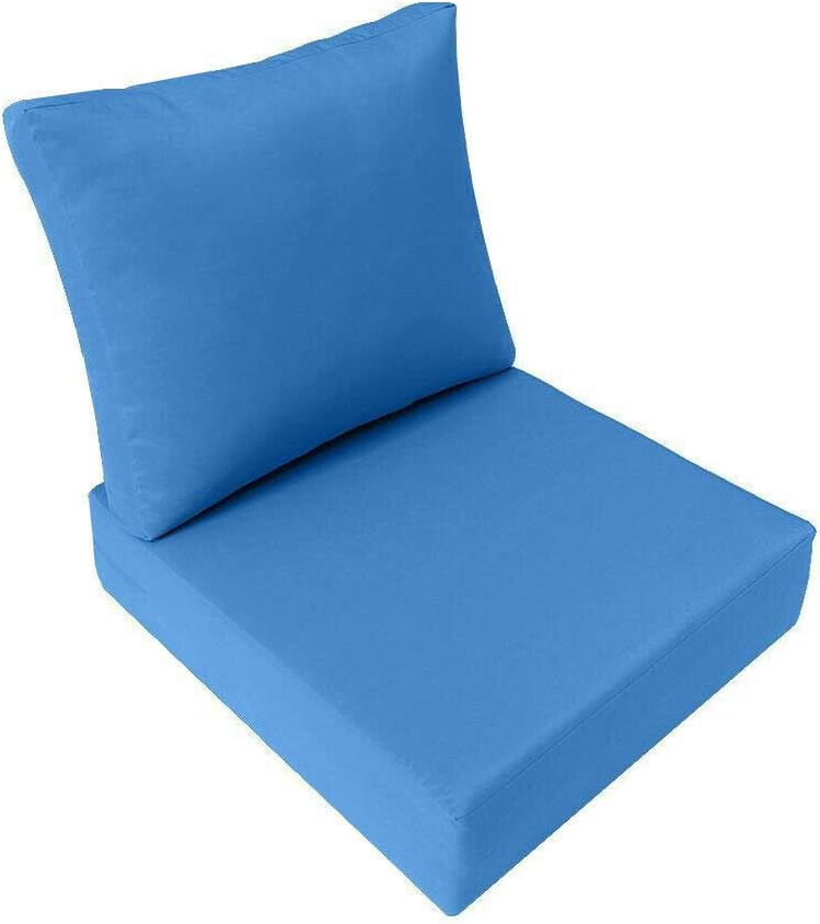 Prolinemax Knife Edge Small 23x24x6 Deep Seat Back Cushion Slip Cover Set AD102
