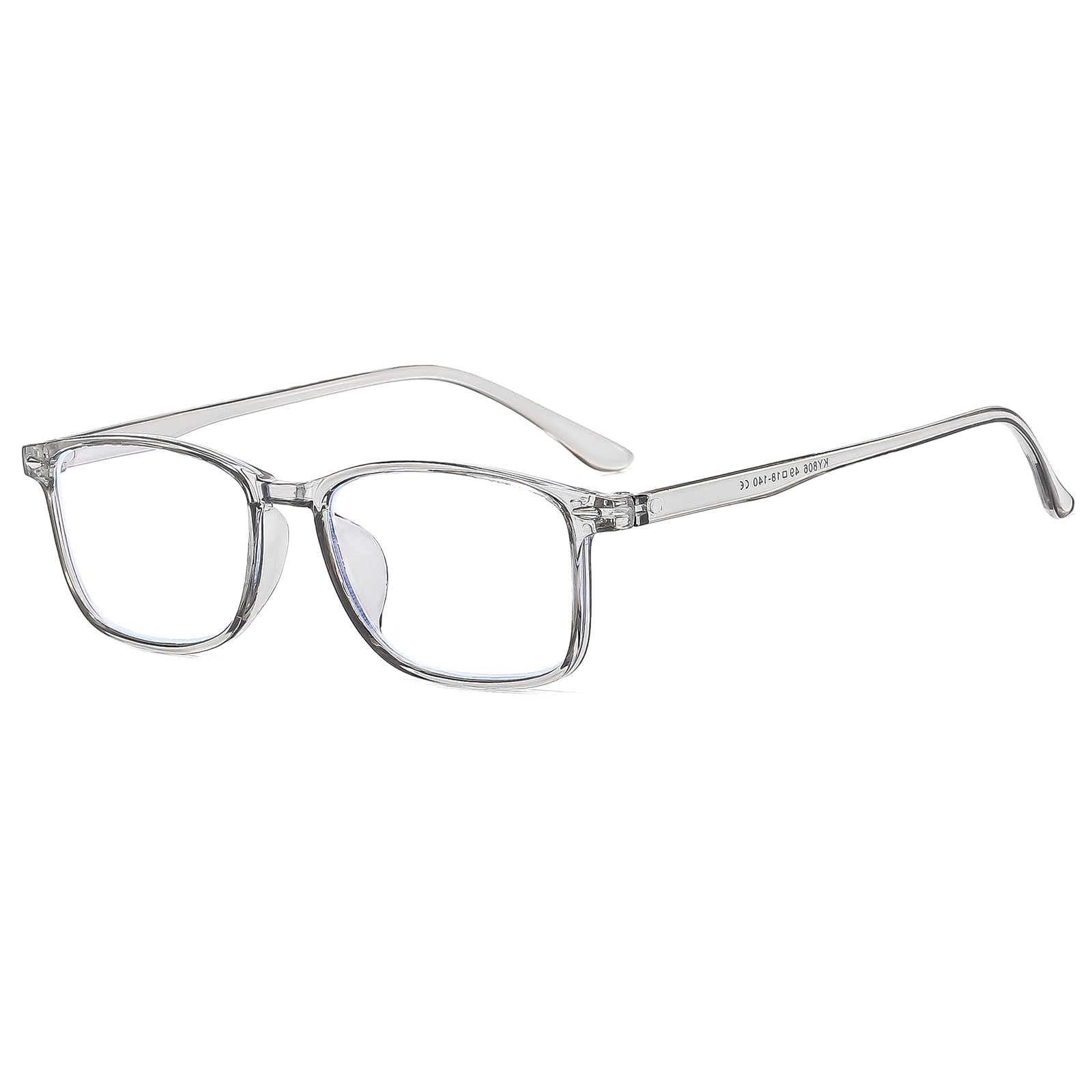 Suertree Blaulichtfilter Distanz Brille Leichte Kurzsichtige Brille Mode Myopia Brillen für Damen Herren Grau -5.5 Dioptrien