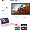 Tablet IWEGGO Android 15, 10 pulgadas, 18GB RAM + 128GB ROM / expandible a 2TB, procesador Quad-core de 2.0GHz, pantalla táctil HD 1280*800, 5G WiFi 6 BT 5.0, 2 en 1 con teclado, mouse y lápiz, color rosa 8