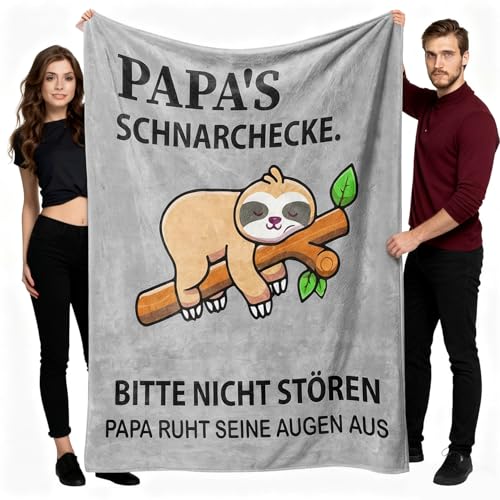 Syvory Papa Geschenk, Geschenke für Papa, Faultier Wohndecke,...