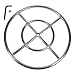 Celestial Fire Glass 18" Round Fire Pit Burner Ring, Stainless Steel, Double Ring