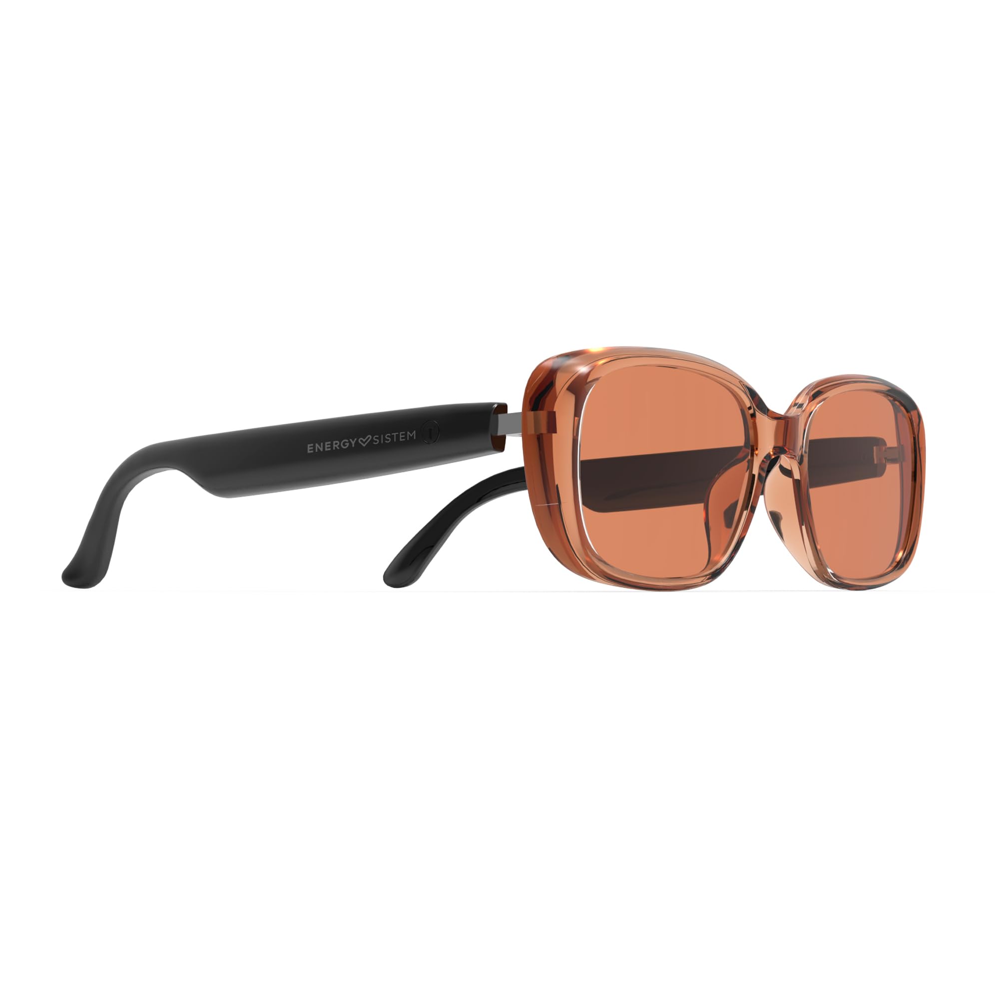 Energy Sistem Urban Music Amber Lunettes de Soleil avec Connexion Bluetooth, Verres polarisés avec Protection UV400+ Anti-Rayons Bleus, Microphone intégré et certifié IPX5