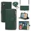 9 Card Slots Lanyard Dark Green