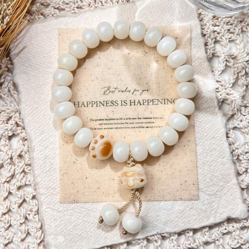 Image of MUDI Bracelet For Women, Bodhi Seed Beads Bracelets Fidget Healing Energy Protection Stretch to My Man Jewelry Gift