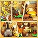 INSOON Farm Bee House Building Set with Lights, 1773PCS Honey Cabin Building Block Kit with Flowers Botanical Animals, Treehouse Construction Model Home Decor, Easter Gift for Adults Boys Girls 12+