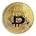 Produktbild FinukGo Golden / Silber Bitcoin Münze Bronze Physische Bitcoins Münze Sammlerstück BTC Coin Art Collection Physisches Weihnachtsdekorationsgeschenk - Golden