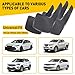 Car Mud Flaps, AUTOXBERT 4Pcs Universal Rubber Mudflaps Splash Guards Automotive Dirty Fender Flexible Mudguards Front Rear Sets for Car Pickup SUV Van Truck, 21x36cm