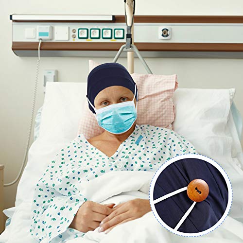 Amosfun Mulheres Headwrap Turbante Chapéu Feminino Modal Algodão Boné Elástico Quimioterapia Cap Hea