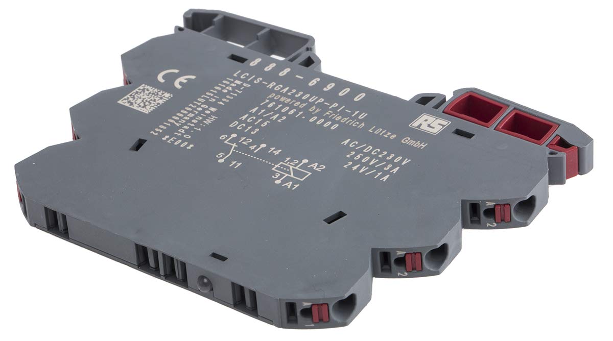 RS PRO 76XX Interface Relais 230V ac/dc, 1-poliger Umschalter DIN-Hutschiene, Packung a 5 Stück