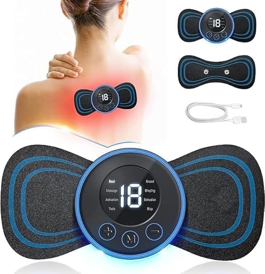 EMS mini butterfly massage - portable wireless pain relief and muscle discounts for neck, back, shoulders, feet and feet - 8 mode and 19 strength level - electric body massage for blood circulation EMS mini butterfly massage - portable wireless pain relief and muscle discounts for neck, back, shoulders, feet and feet - 8 mode and 19 strength level - electric body massage for blood circulation