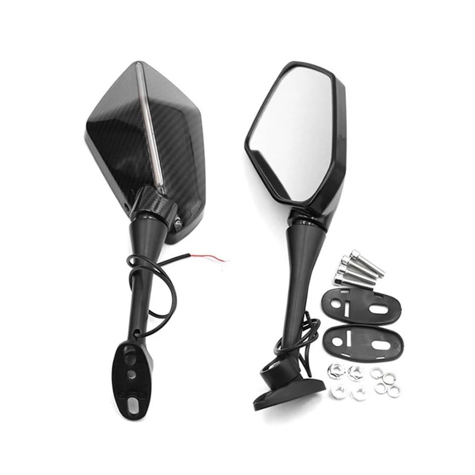 Espejos para Gsxr 600 K7 universales con luces de giro integradas 8