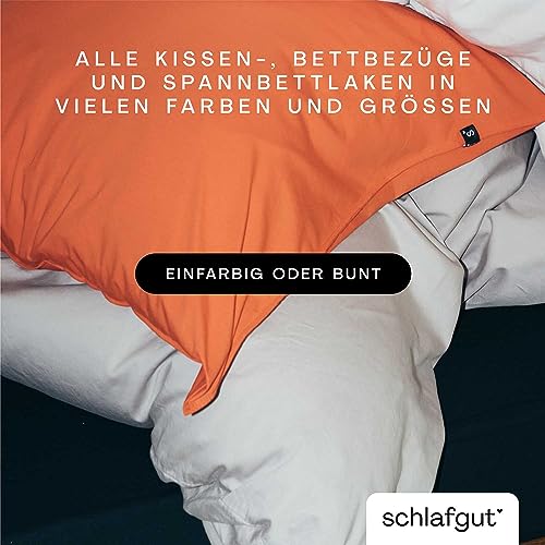 schlafgut Pure Topper Spannbettlaken 140x200 cm Bio-Baumwolle, Red Deep – Ansicht 5