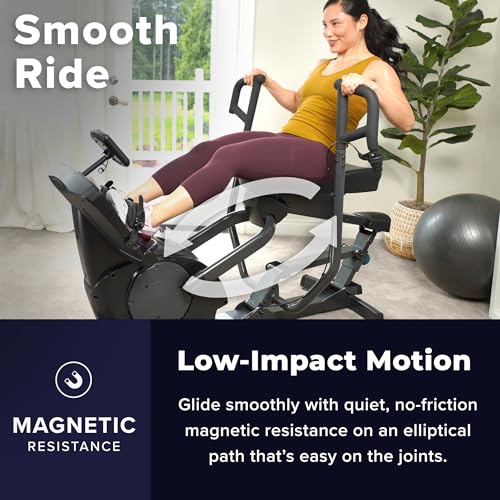 image for Teeter Power10 Rower with 2-Way Magnetic Resistance Elliptical Motion 