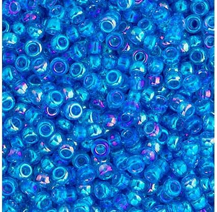Miyuki Seed Bead 11/0 APX.22g - Blue Azure Transparent AB Japanese Glass Seed Beads
