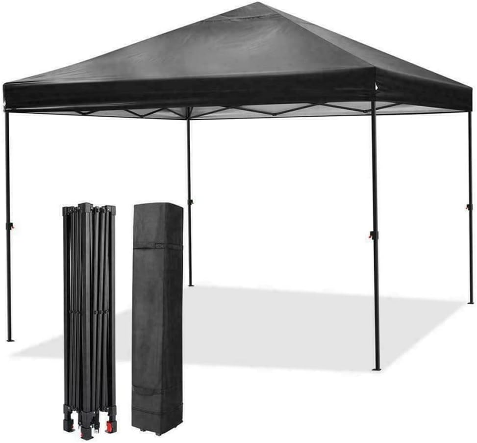 10' X 10' Pops Up Canopy Outdoor Portable Party Folding Tent with Sidewalls + Carry Bag(D)