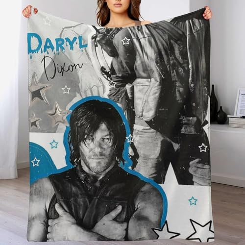 IZIWDORW Norman Reedus - Manta plegable antibolitas para dormir, sofá, invierno, camping, aspecto elegante, transpirable, cómoda