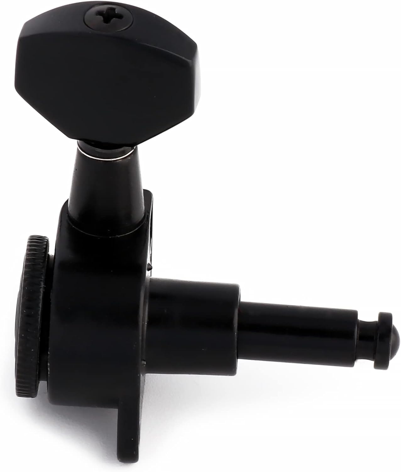 Metallor Locking Guitar String Tuning Pegs 18:1 Gear Ratio Guitar Machines Heads Tuners Tuning Keys 3L 3R for ST TL LP SG Style Electric Guitar or Folk Acoustic Guitar Parts Replacement Black.
