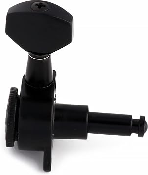 Locking Guitar String Tuning Pegs Machines Heads Tuners Tuning Keys | 1:18 Gear Ratio, 3L 3R, for ST TL LP SG Style Electric Guitar or Folk Acoustic Guitar, Guitar Parts Replacement, Black