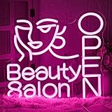 LMSIGNLY Beauty Salon Open Neon Sign Salon Neon Light Beauty Salon Led Light Open Neon Light Up Sign for Beauty Salon Nails Studio Hairdressing Shop Barber Shop Dressing Room Decoration