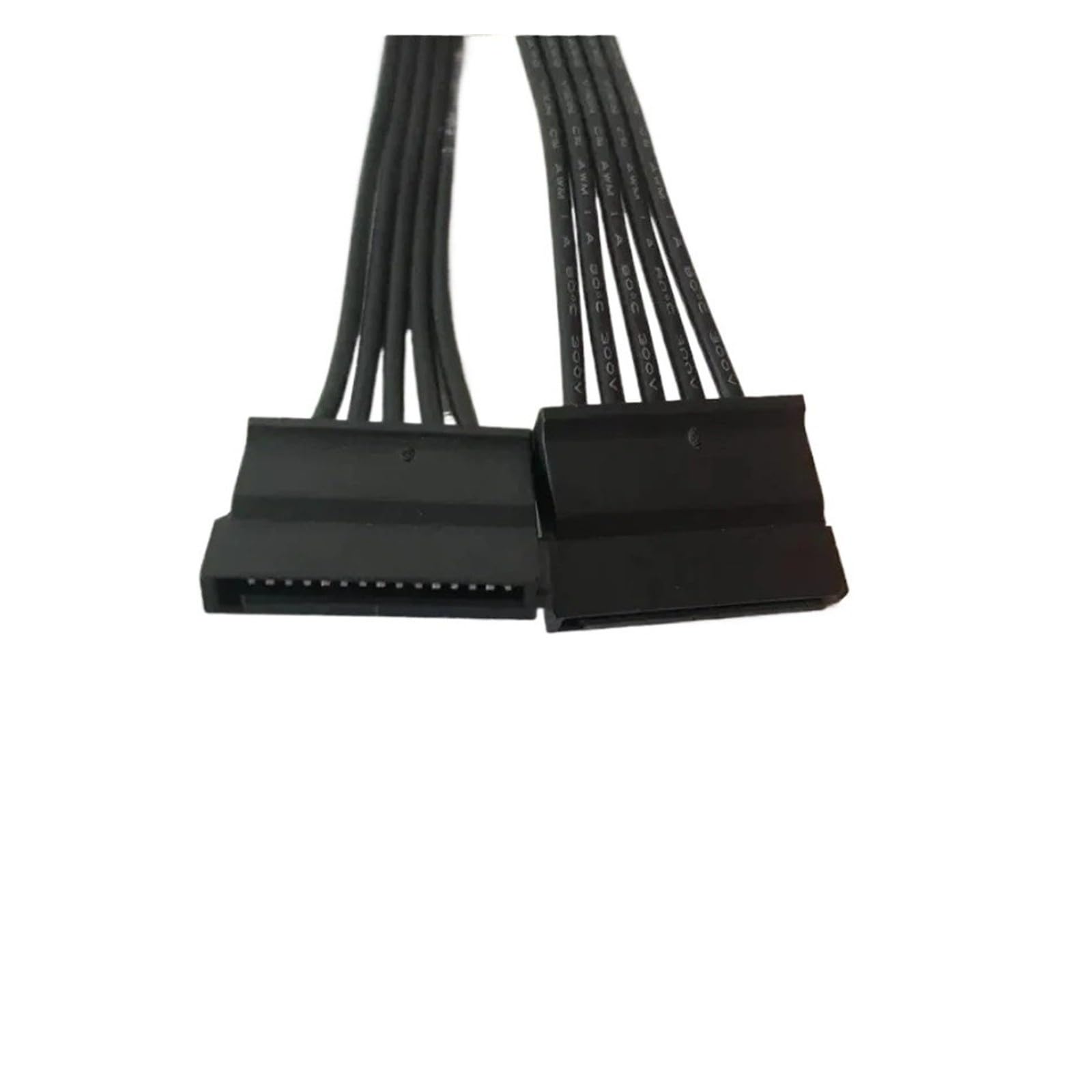 Générique Câble d'extension d'alimentation SATA femelle 20 cm noir