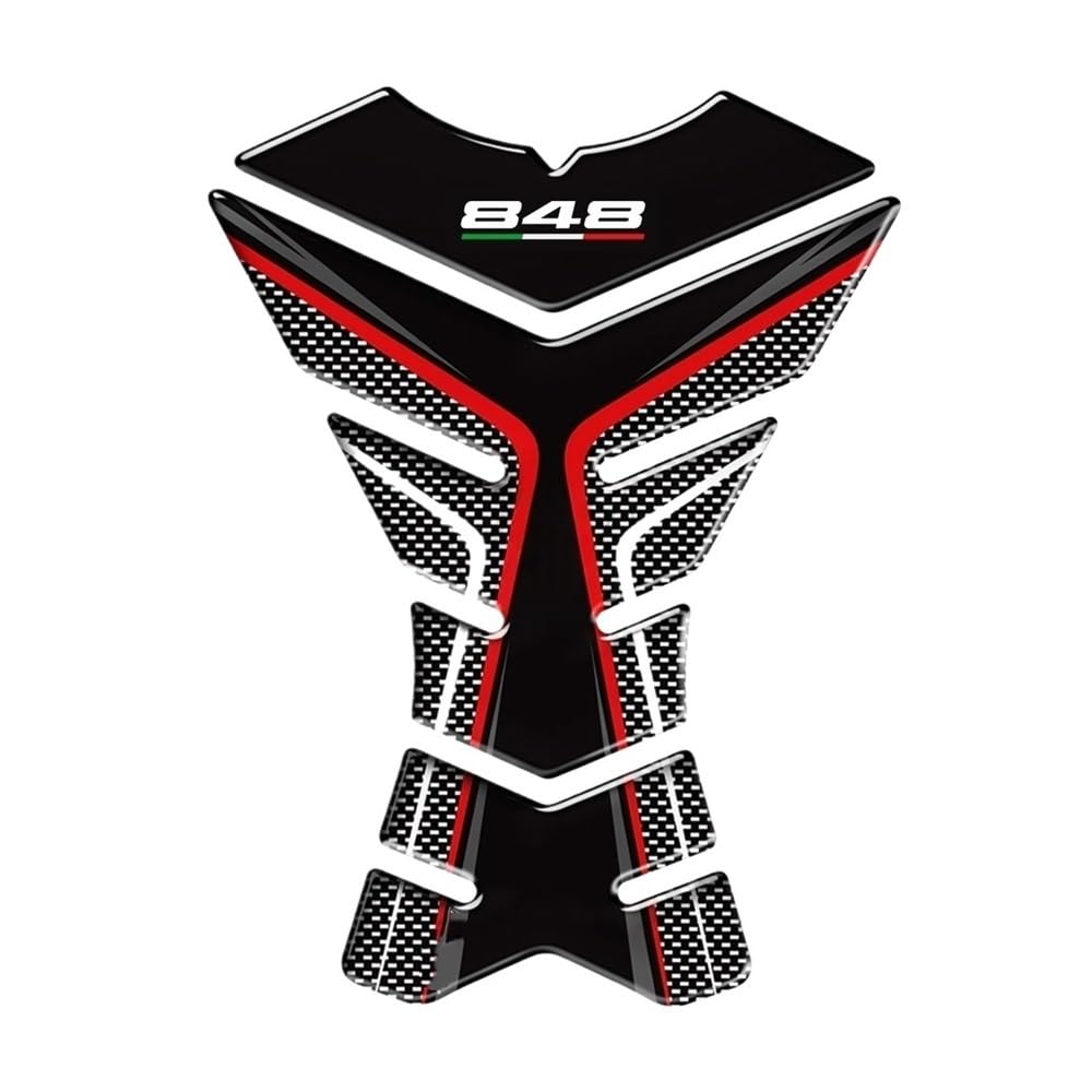 Autocollants réservoir moto EVO 848 résine contre les rayures de veste