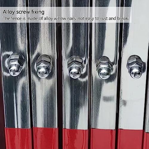 Barrière rétractable en Acier Inoxydable - Clôture de Circulation Extensible de 1,1 m à 1,5 m de Hauteur pour écoles, centres commerciaux et Stations-Service - Solution d