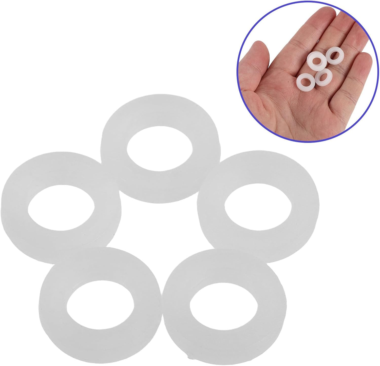 10pcs Freezer Door Hinge Washer for Refrigerator and Freezer Door Repairs White Plastic Spacer for Tight Seal Support and Smooth Operation in Residential and Commercial