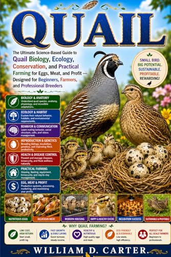 QUAIL: The Ultimate Science-Based Guide to Quail Biology, Ecology, Conservation, and Practical Farming for Eggs, Meat, and Profi