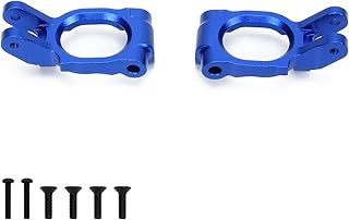 RCAWD Aluminum Caster Block Set for 1/10 Losi Hammer Rey, Losi Rock Rey Upgrades, C Hub Carrier Parts for # LOS234012 Blue