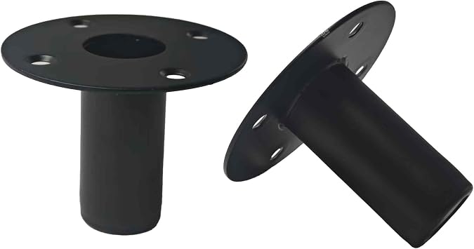 2PCS 4.2" x 3.3" Speaker Stand Top Mount, Cabinet Pole Adapter for Speaker Systems and Home Audio