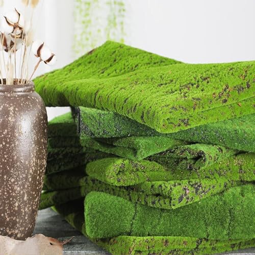 7UIYgtyO LNNNW Pasto Sintetico Musgo Artificial Decorativo Falso Musgo simulación Musgo Verde for macetas artesanías de jardín para Exteriores(G)