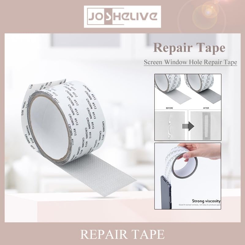 Window Net Anti-Mosquito Mesh Tapes Sticky Wires Patch Repair Tapes New Screen Window Door Mosquito Netting Patch Repair Tools (Color : Gray, Size : 5cm x 200cm)