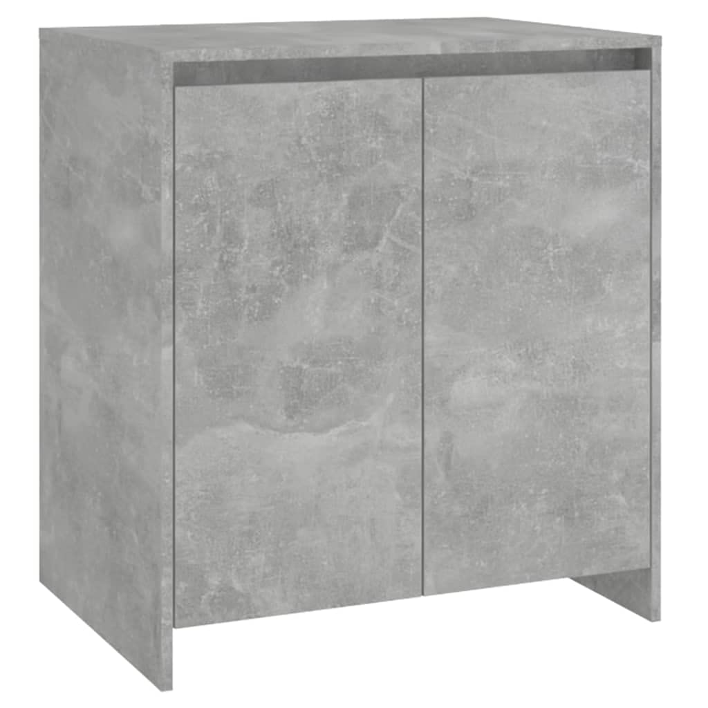 vidaXL Sideboard Home Bedroom Living Room Hallway Furniture Modern Decor Storage Side Cabinet Organiser Cupboard Buffet Concrete Grey Chipboard